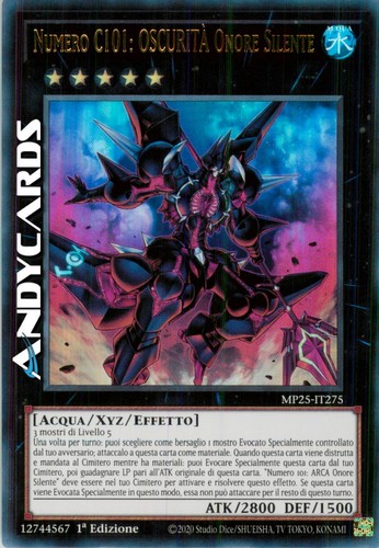 Numero c101 oscurita - c101:, onore