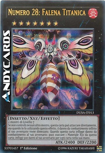 Numero falena titanica - falena,